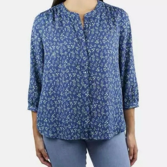 Jachs Tops - Jachs Girlfriend Ladies' 3/4 Sleeves Blouse - Blue size XXL